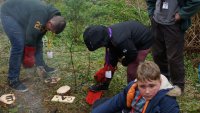 Tomahawk Throwing / Camp Pizza / Branding photo